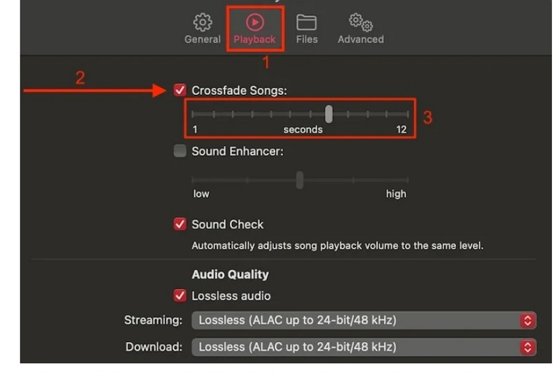 Turn On Crossfade on Apple Music Mac | create a playlist on amazon music