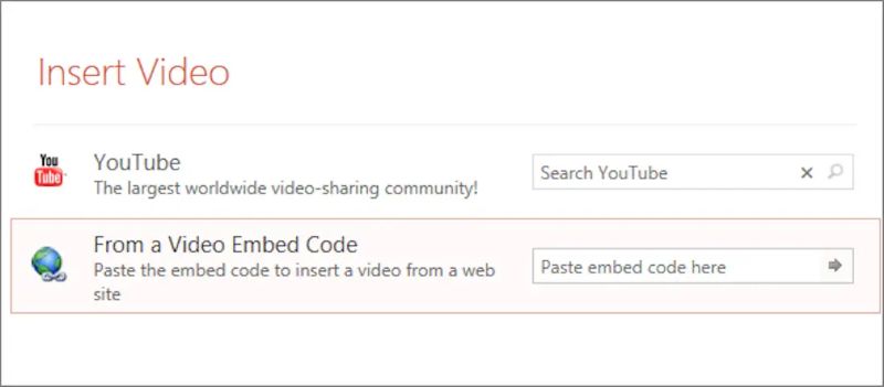 add videos | Embed YouTube Music in PowerPoint