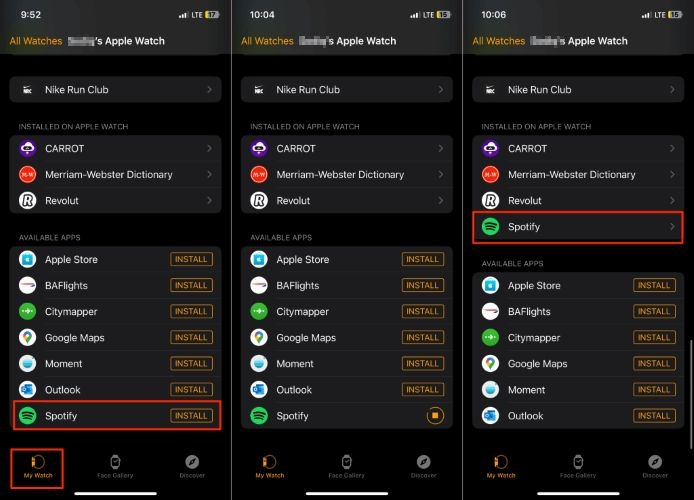 check Apple Watch | Download Spotify Songs on Apple Watch