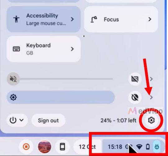 open Quick Settings | download Spotify Chromebook