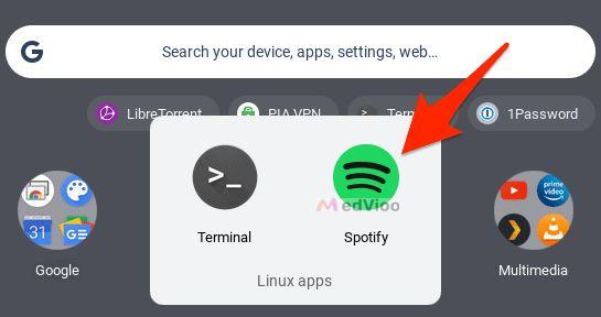 Spotify in Linux Apps | download Spotify Chromebook