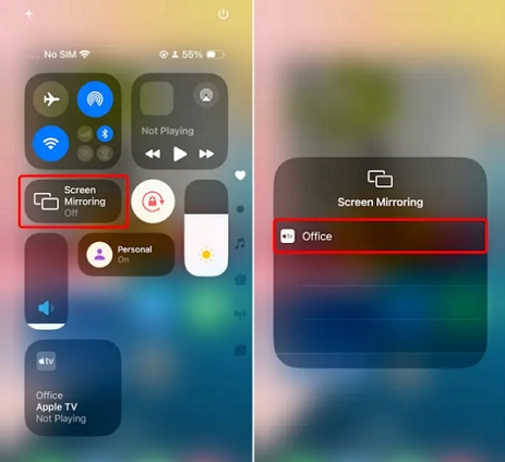 tap Screen Mirroring | Get Spotify on VIZIO TV