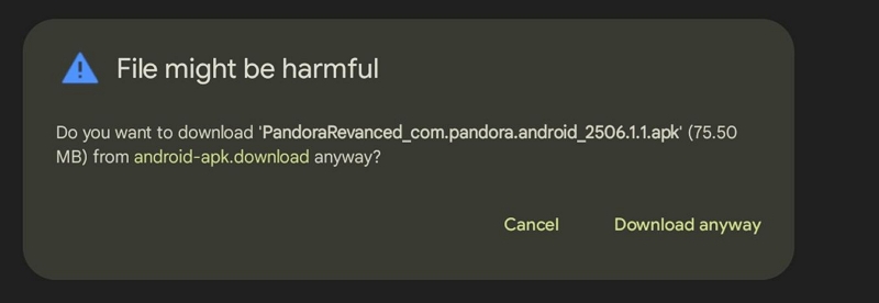 malware | Pandora Mod APK