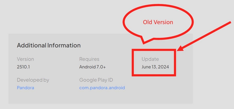 no updates | Pandora Mod APK