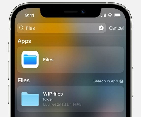 open Files app | Keep Spotify Downloads After Canceling Premium