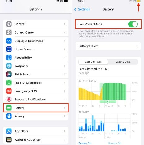 Low Power Mode off | Keep Spotify Playing in the Background