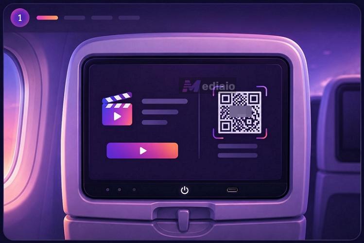 scan QR code | Listen to Music on Airplane