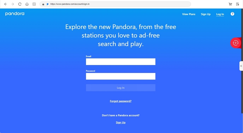 built-in Pandora window | Pandora Mod APK