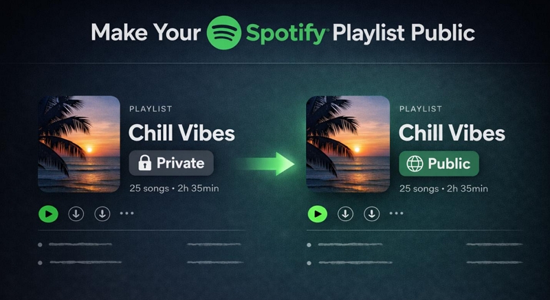 Spotify public playlists | Make a Playlist Public on Spotify
