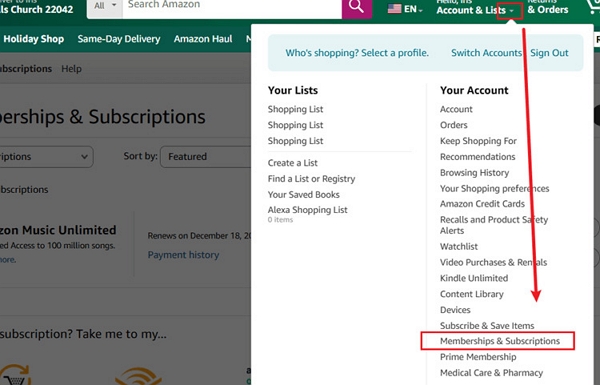 Manage Amazon Music Subscription | cancel amazon music subscription