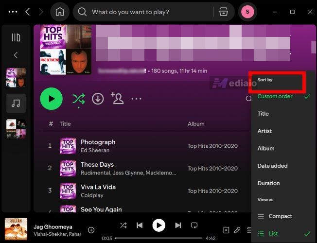 Spotify Sort Feature | Spotify Playlist Randomizers Online