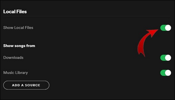 show local files | amazon music to spotify