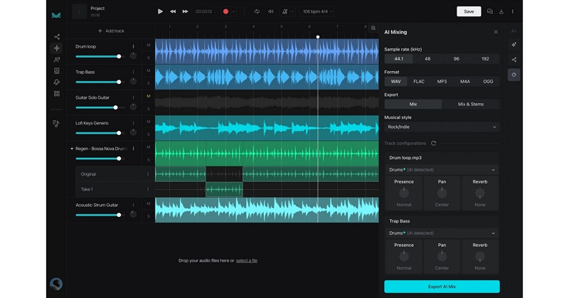 Moises.ai | how to make music bpm slower using ai