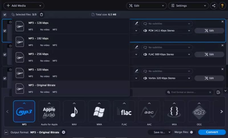 Movavi screen | High-Quality Audio Converter Software
