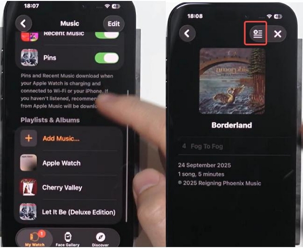 start syncing | amazon music apple watch