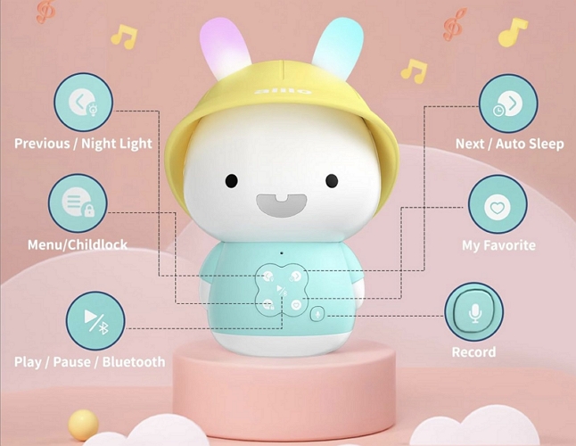 Alilo Bunny Audio Player adjust volume | Music Players for Preschoolers
