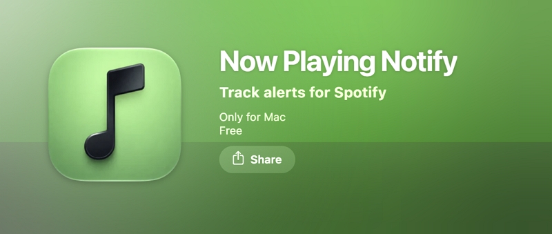 Now Playing Notify | Next Song Notifications Spotify Mac