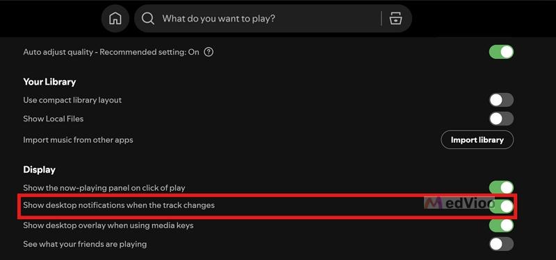 Next Song Notifications Spotify Windows