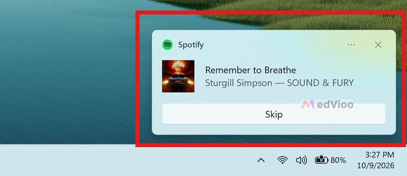 Play a Song | Next Song Notifications Spotify Mac