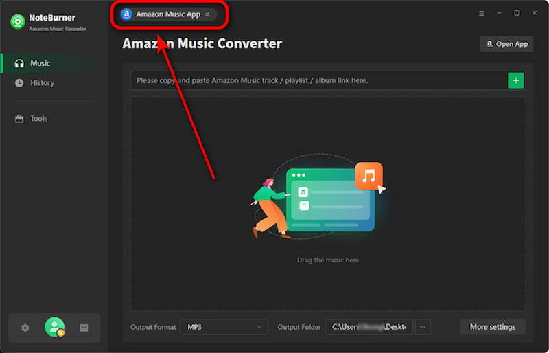 Use NoteBurner Amazon Music Converter 1 | noteburner