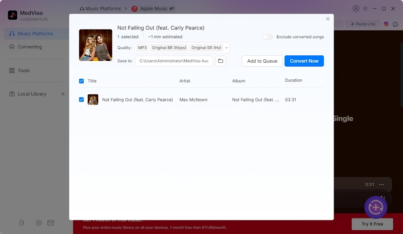 set desired output audio quality | Download Spotify Songs on Apple Watch