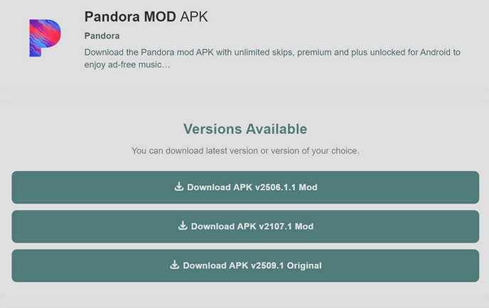 BestForAndroid | Pandora Mod APK