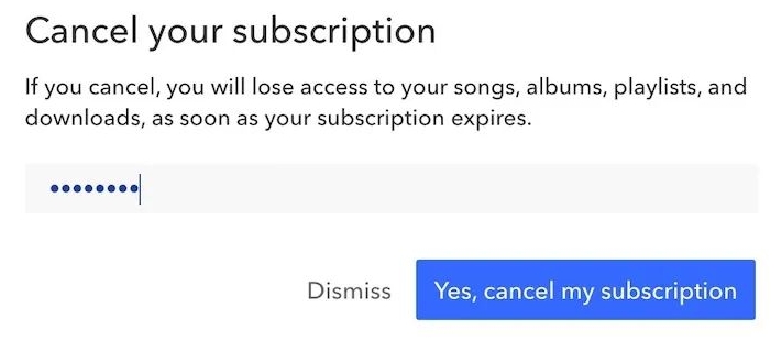 click Yes cancel my subscription | Get Pandora Premium for Free