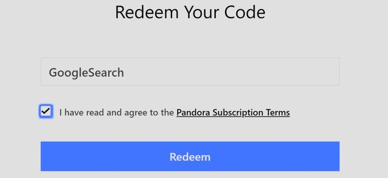 select Add Offer | Get Pandora Premium for Free