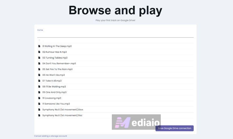 Save Google Drive connection | Play Google Drive Music Files on Android
