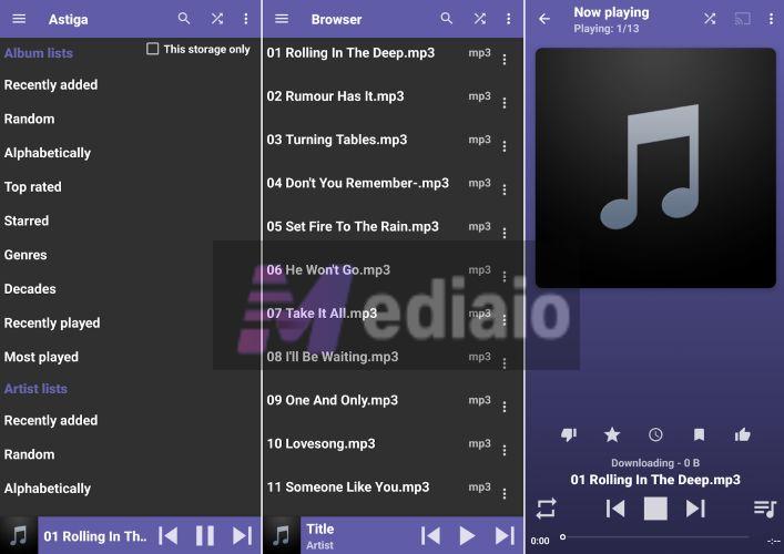 pick tracks | Play Google Drive Music Files on Android