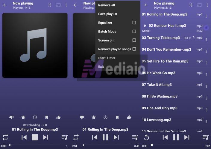 use queue | Play Google Drive Music Files on Android