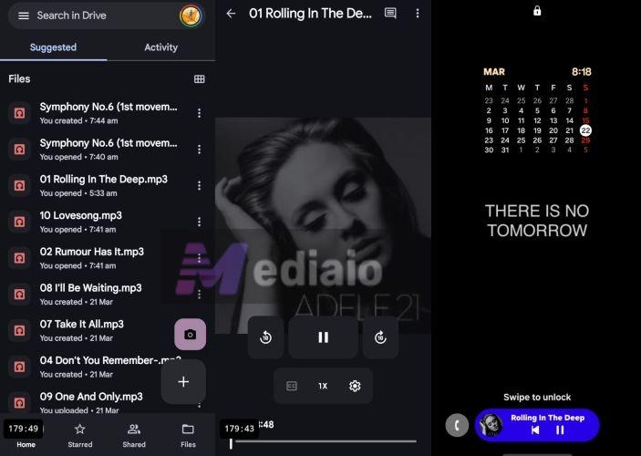 background playback | Play Google Drive Music Files on Android
