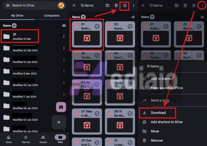 hit Download | Play Google Drive Music Files on Android