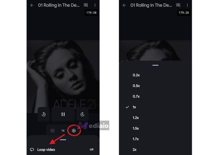 preview player controls | Play Google Drive Music Files on Android