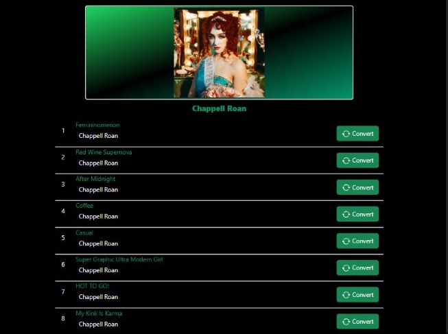 hit Convert in SpotMate | Play Spotify on MP3 Player