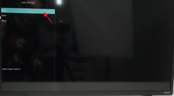 select USB | Get Spotify on VIZIO TV