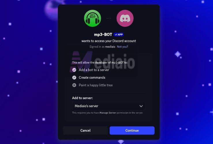 use Add to Server | Play Spotify Together on Discord