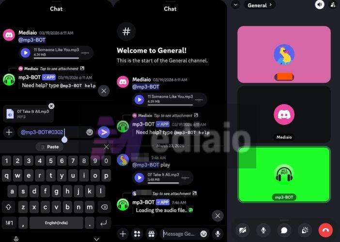 use mp3-Bot on mobile | Play Spotify Together on Discord
