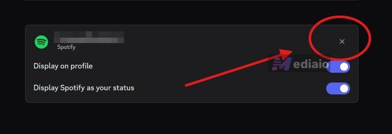 click X | Play Spotify Together on Discord