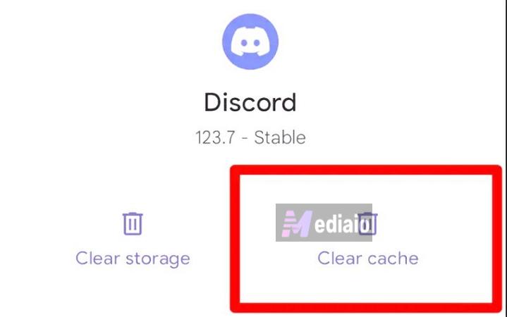 tap Clear Cache | Play Spotify Together on Discord