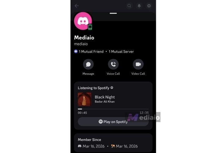Play on Spotify option | Play Spotify Together on Discord