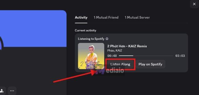 tap Listen Along | Play Spotify Together on Discord