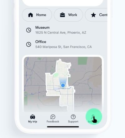 move into Account | Play Spotify on Waymo
