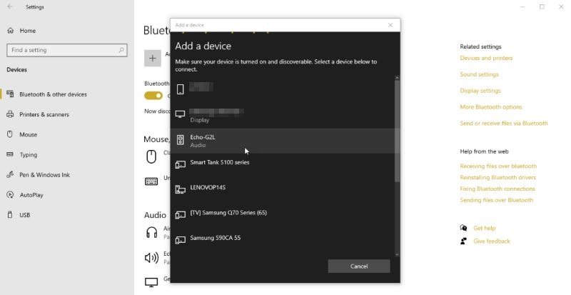 click Add device | Play YouTube Music on Alexa Echo