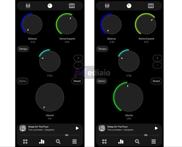 Dial Panel | Poweramp Music Player Review