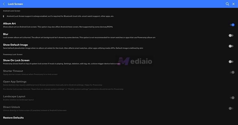 Poweramp lock screen | Poweramp Music Player Review