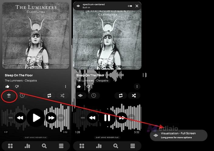 reshape Now Playing | Poweramp Music Player Review