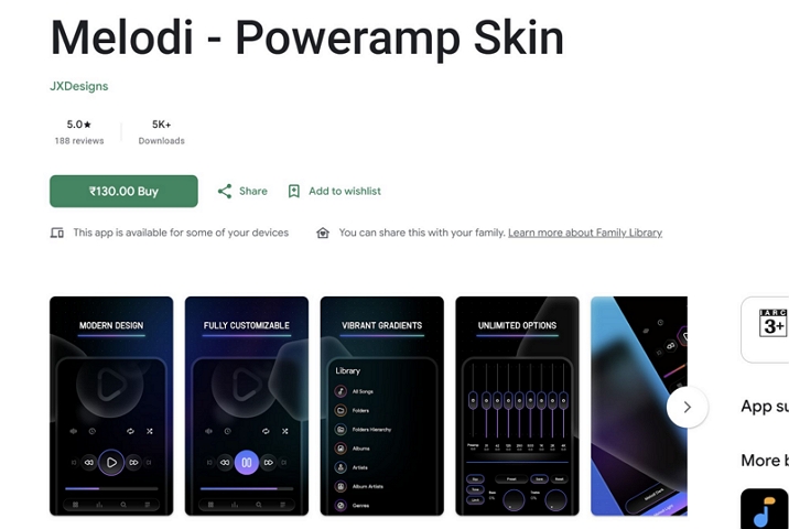 Poweramp customization | Poweramp Music Player Review