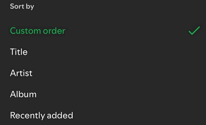 sort by Recently added | Add Songs to Playlists on Spotify