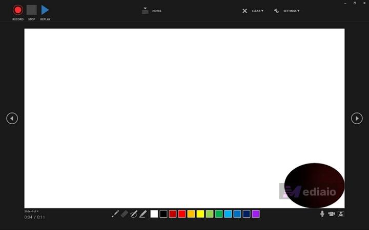 Classic layout | Record Audio on PowerPoint Computer